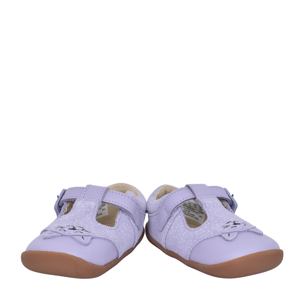Girls Roamer Cub T Lilac T-bar Shoe In Kids F Fit