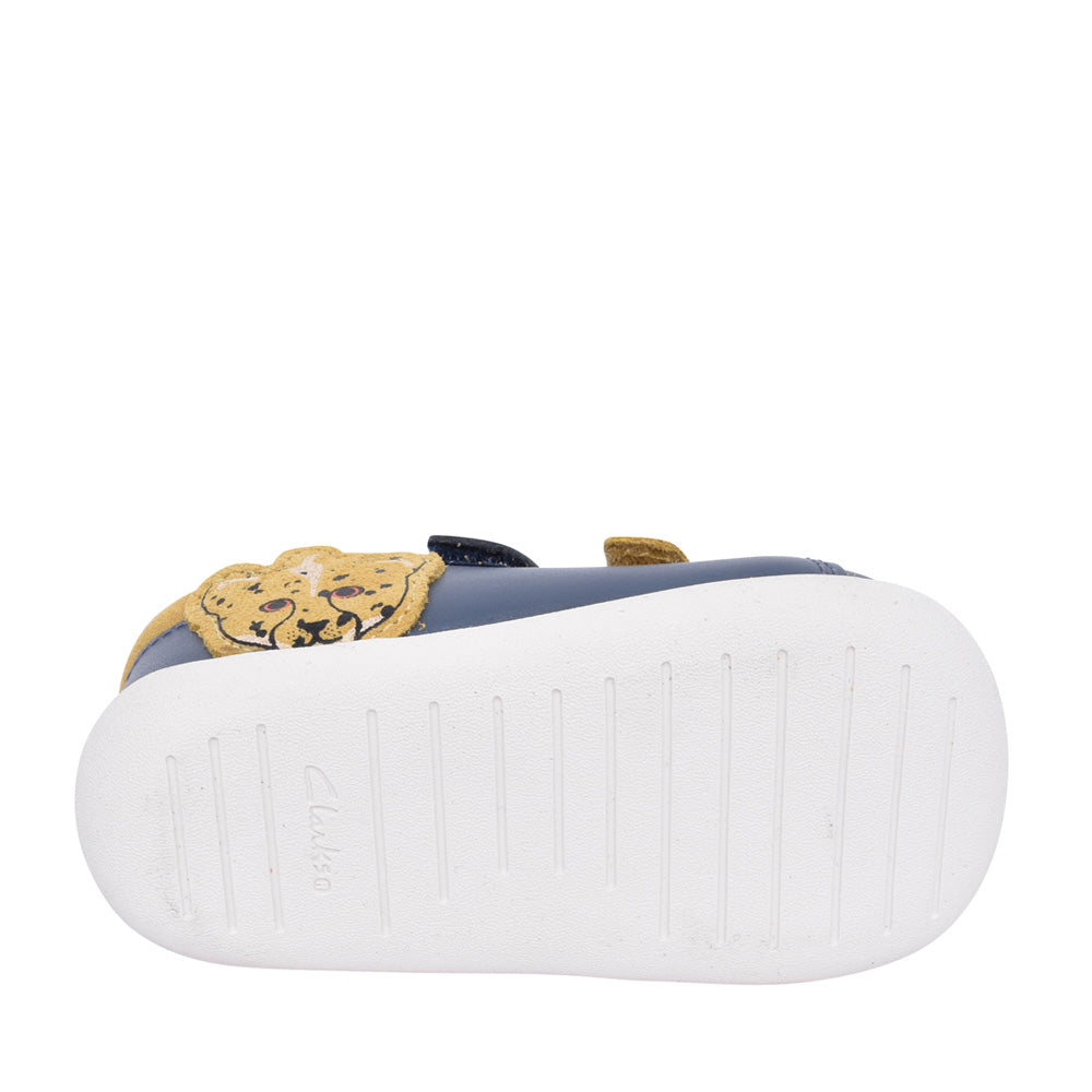 Boys Roamer Race T Denim Blue Shoe In Kids G Fit