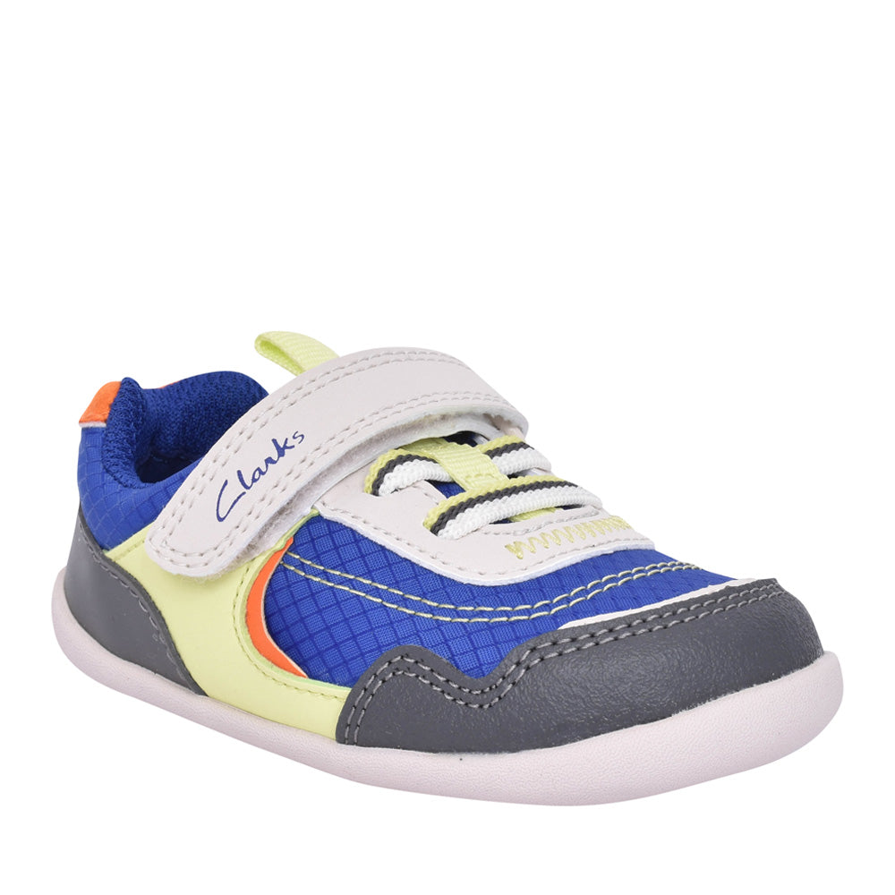 Boys Roamer Sport Blue Combi Shoe In Kids G Fit
