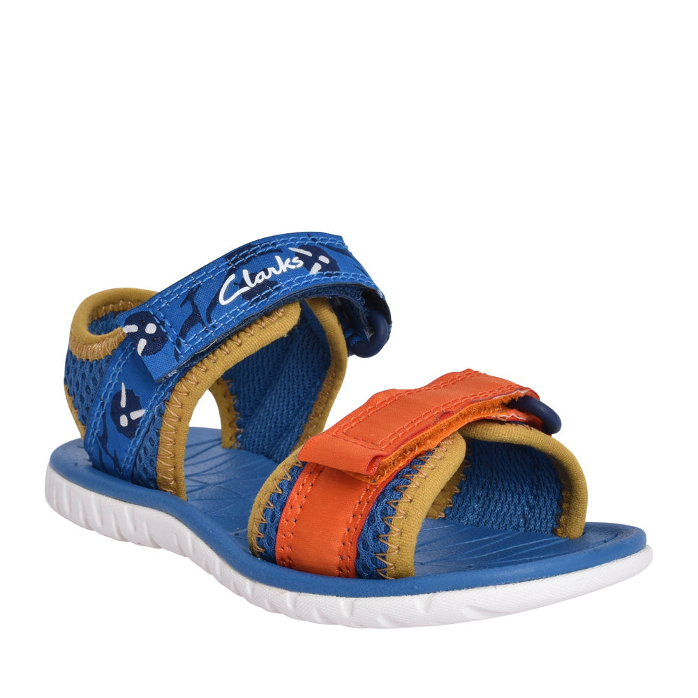 Boys Surfing Tide Blue Textile Sandal In Kids G Fit