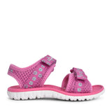 Girls Surfing Tide Hot Pink Textile Sandal In Kids G Fit