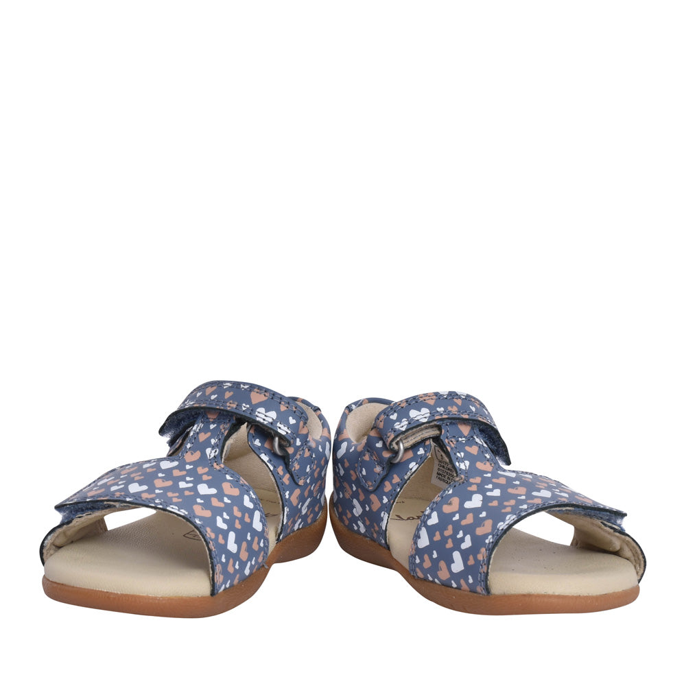 Girls Zora Beat Denim Print Sandal In Kids F Fit