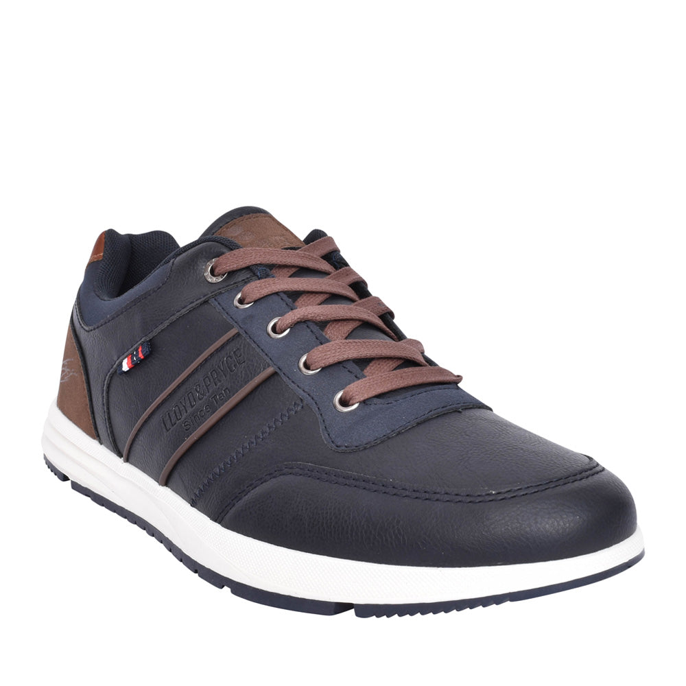 Mens Howley Laced Trainer In Navy