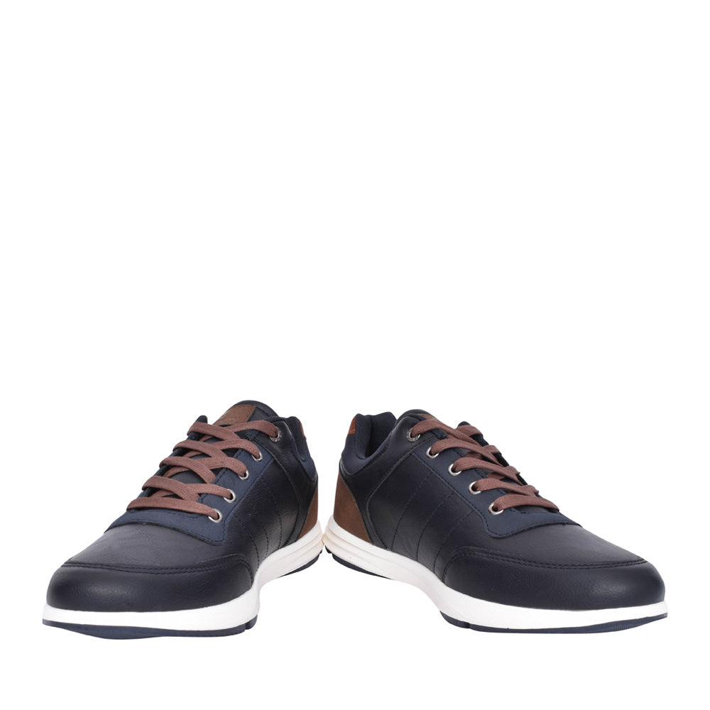 Mens Howley Laced Trainer In Navy