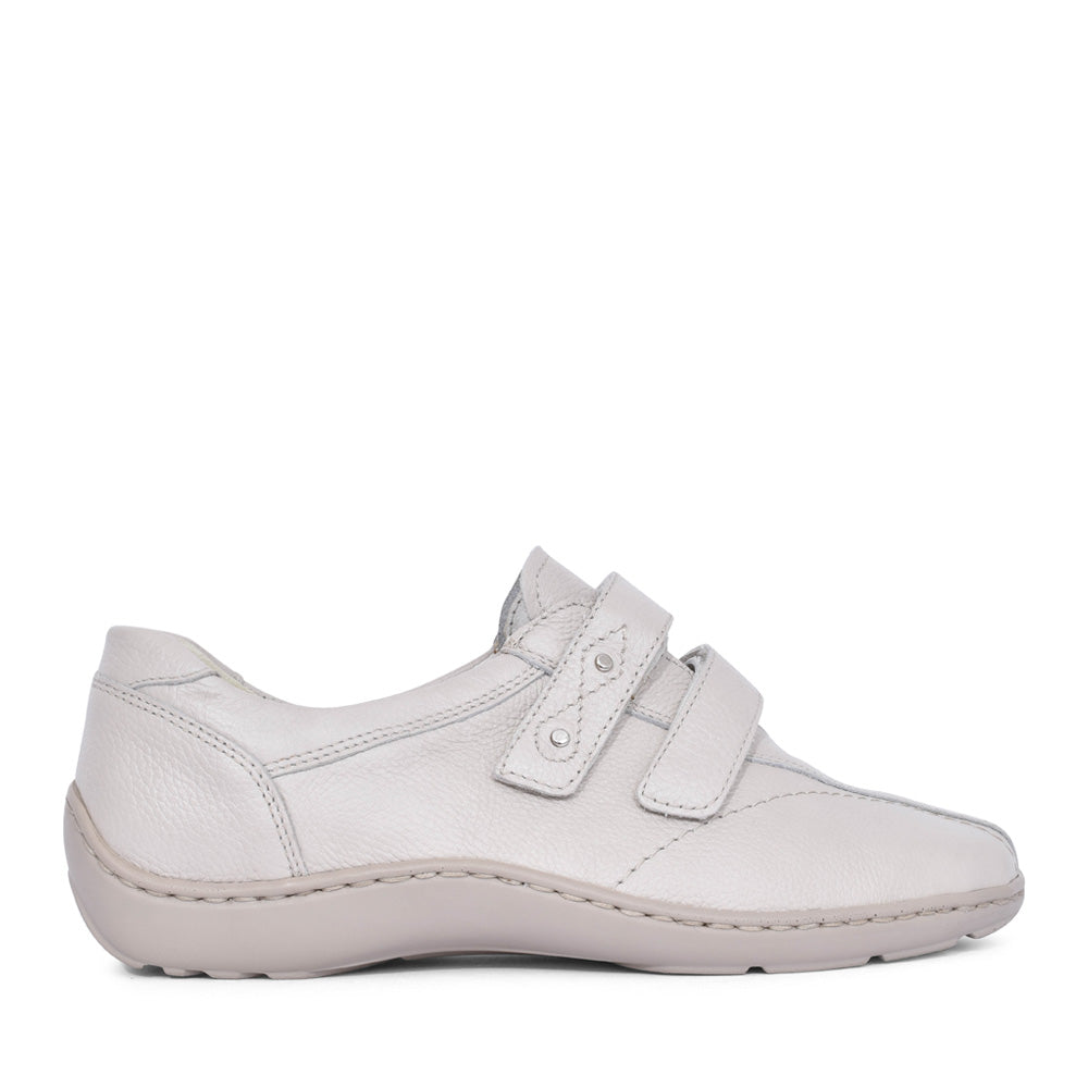 Ladies 496302 Henni Velcro Shoe In Ivory