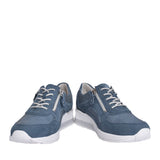 Ladies 93901 H-clara Laced Trainer. In Blue