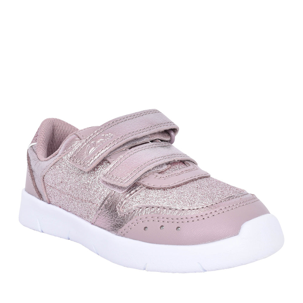 Girls Ath Sonar K Pink Sparkle Trainer In Kids F Fit
