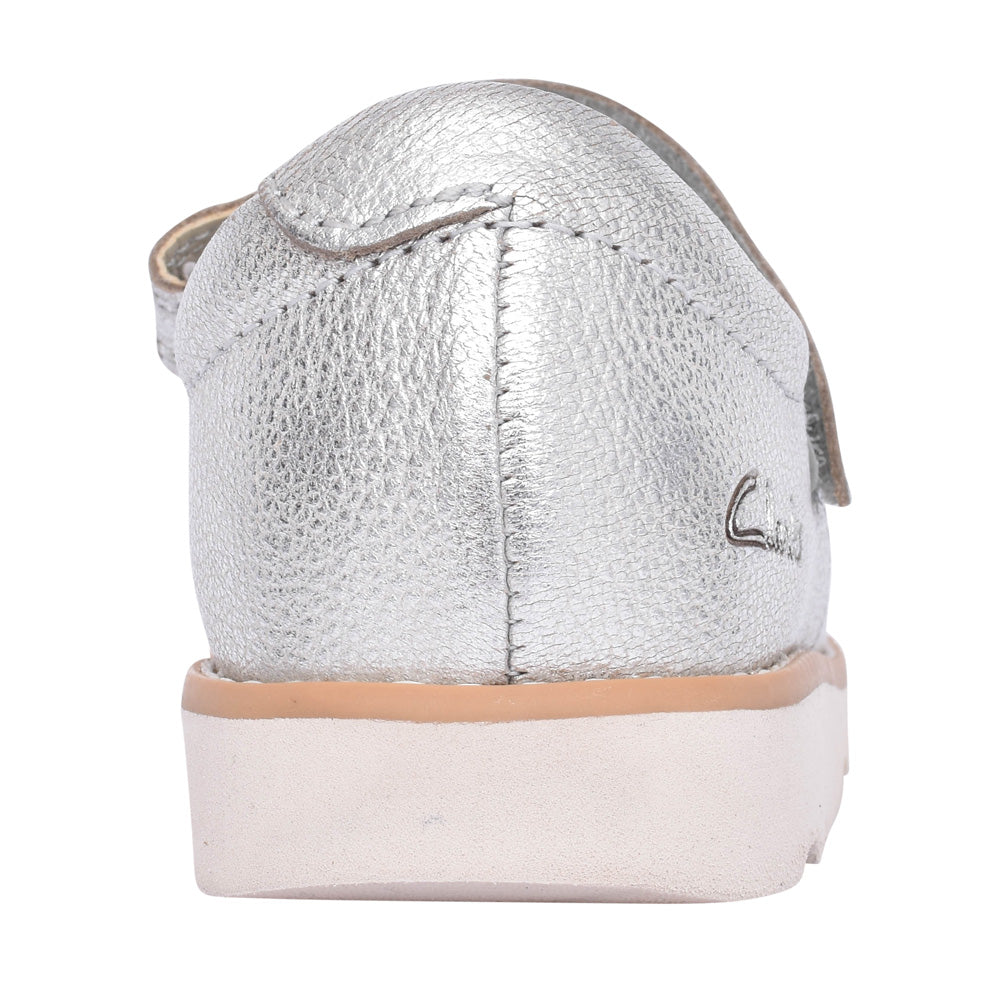 Girls Crown Jane K Metallic Velcro Shoe In Kids H Fit