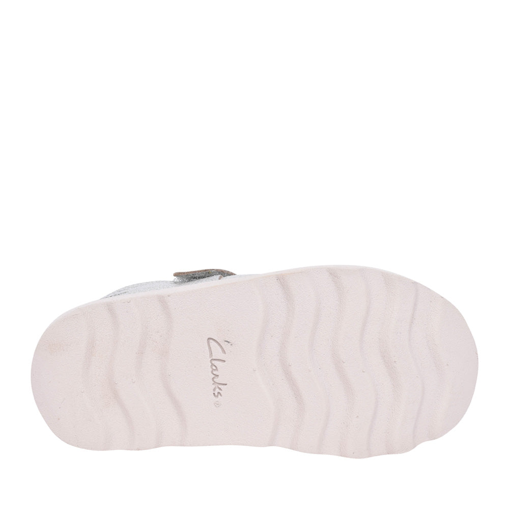 Girls Crown Jane K Metallic Velcro Shoe In Kids H Fit