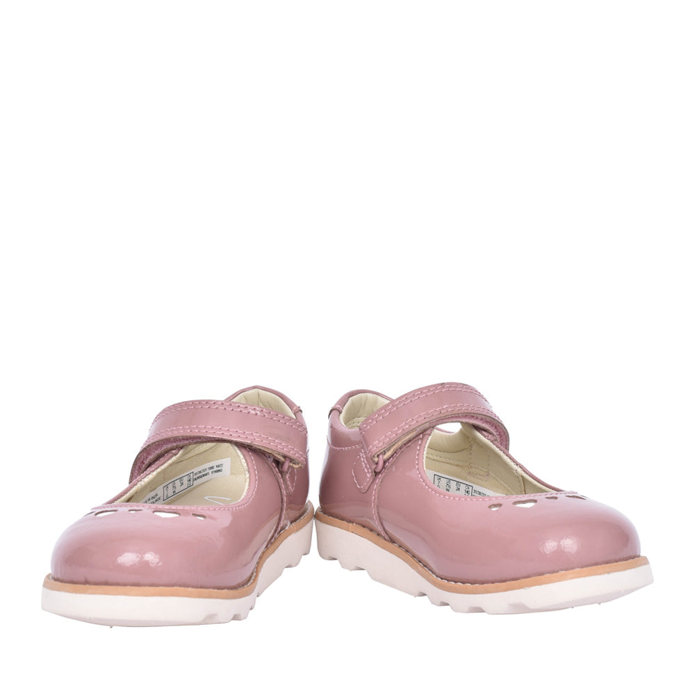 Girls Crown Jane K Dusty Pink Pat Shoe In Kids G Fit