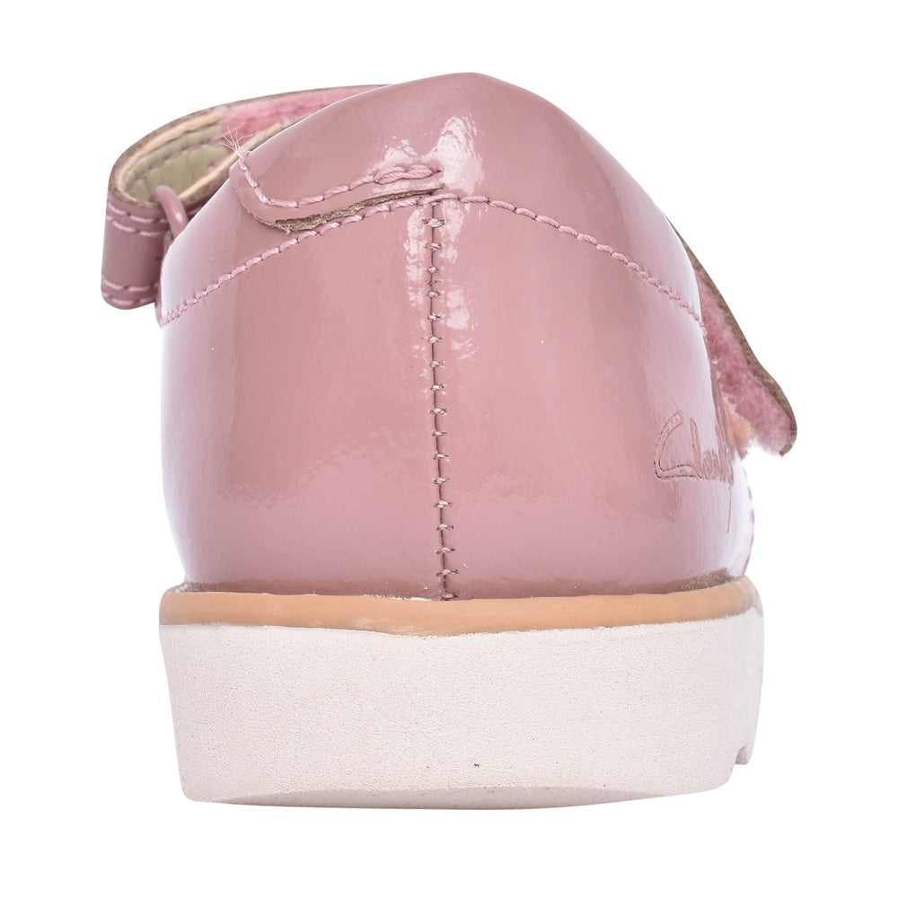 Girls Crown Jane K Dusty Pink Pat Shoe In Kids G Fit