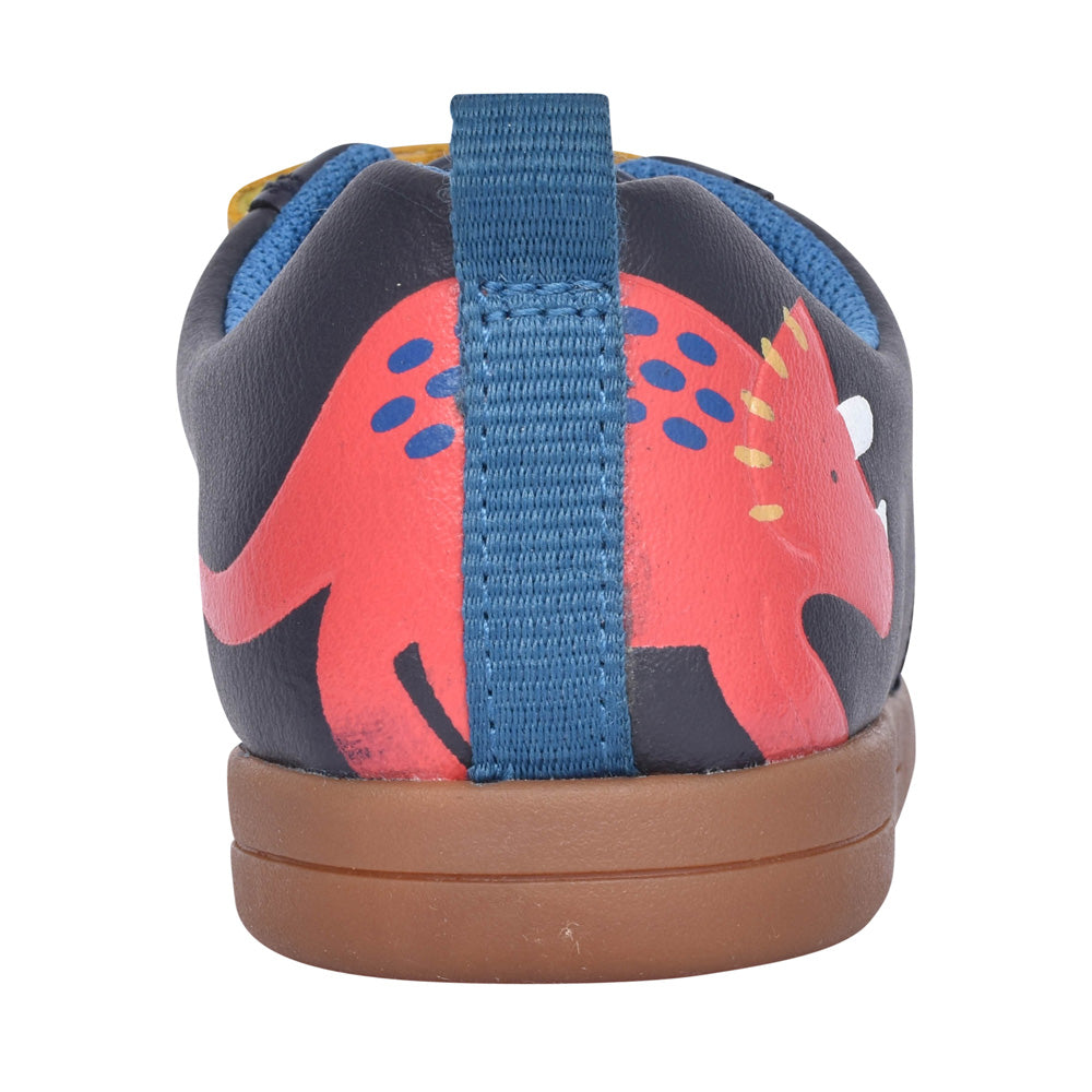 Boys Den Play K Navy Leather Shoe In Kids F Fit