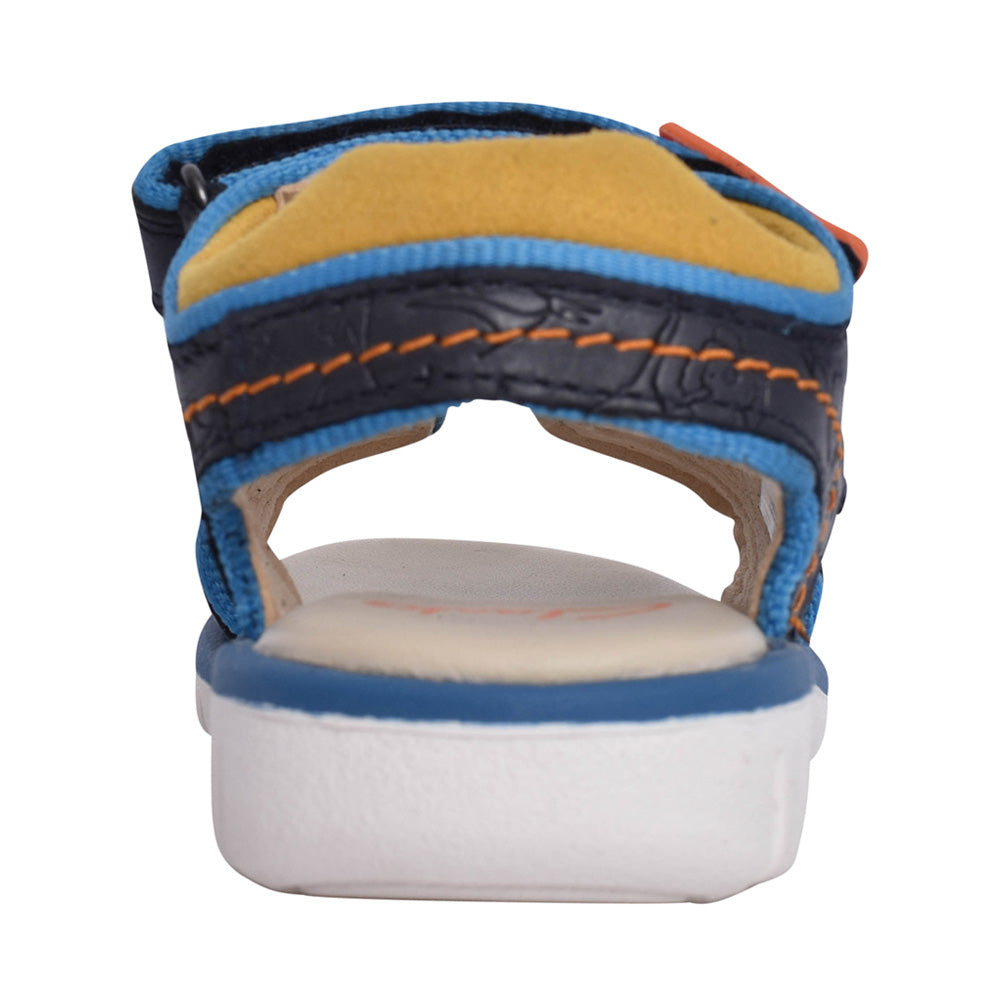 Boys Roam Plane K Navy Leather Sandal In Kids G Fit