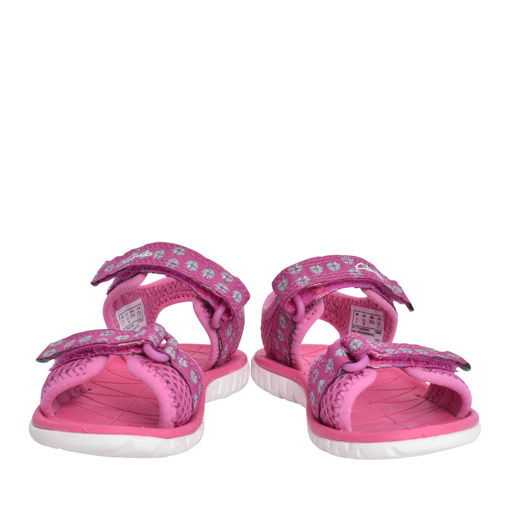 Girls Surfing Tide Hot Pink Textile Sandal In Kids F Fit