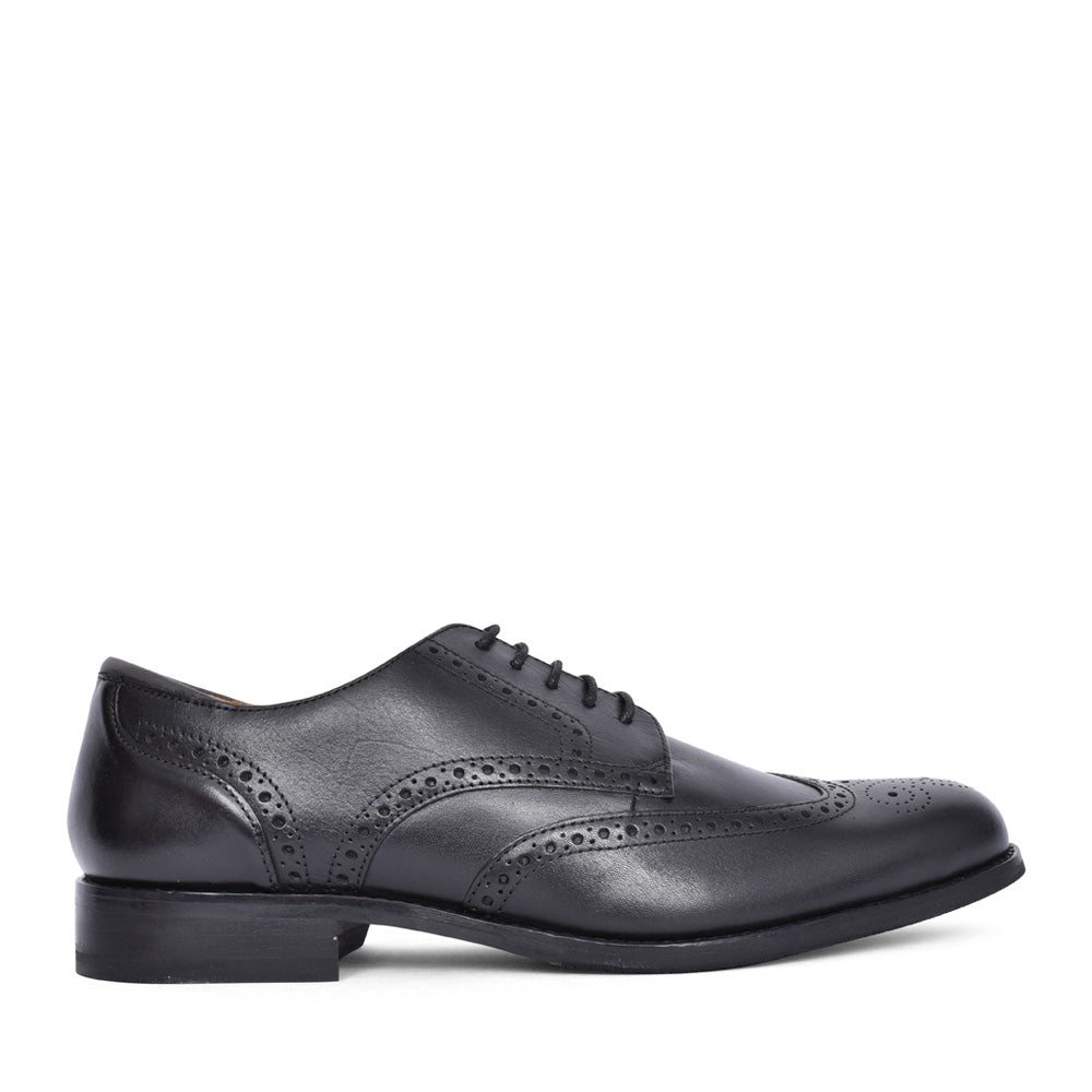Mens Craft Arlo Limit Leather G-fit Laced Shoe In Black