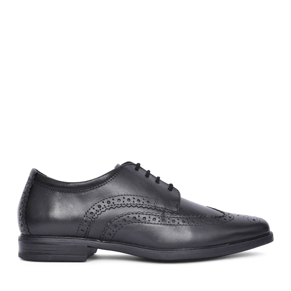 Mens Howard Wing G-fit Leather Brogue In Black