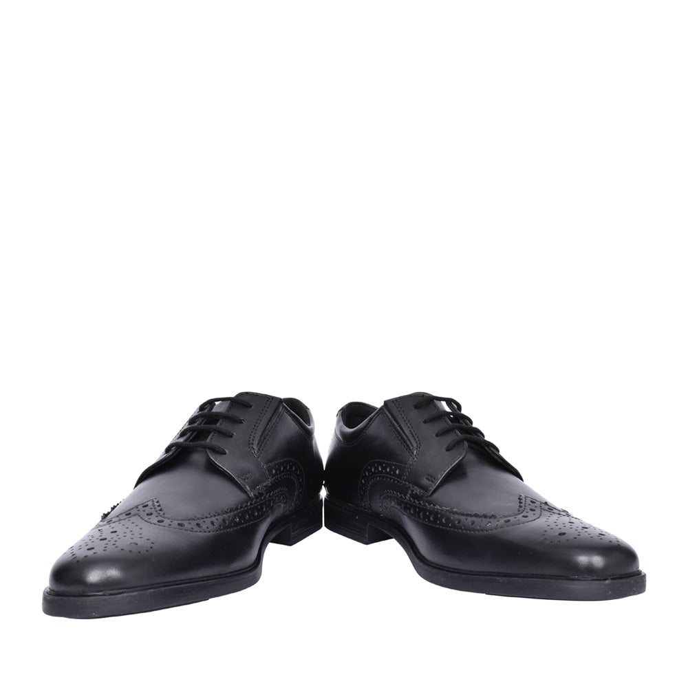 Mens Howard Wing G-fit Leather Brogue In Black