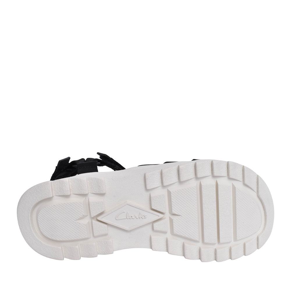 Ladies Dashlite Cros Leather D-fit Sandal In Black