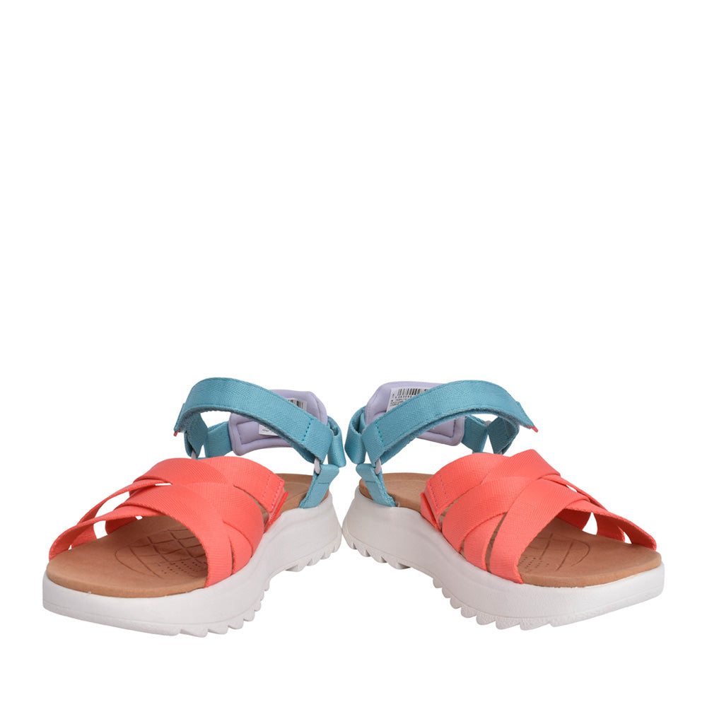 Ladies Dashlite Cros Leather D-fit Sandal In Peach