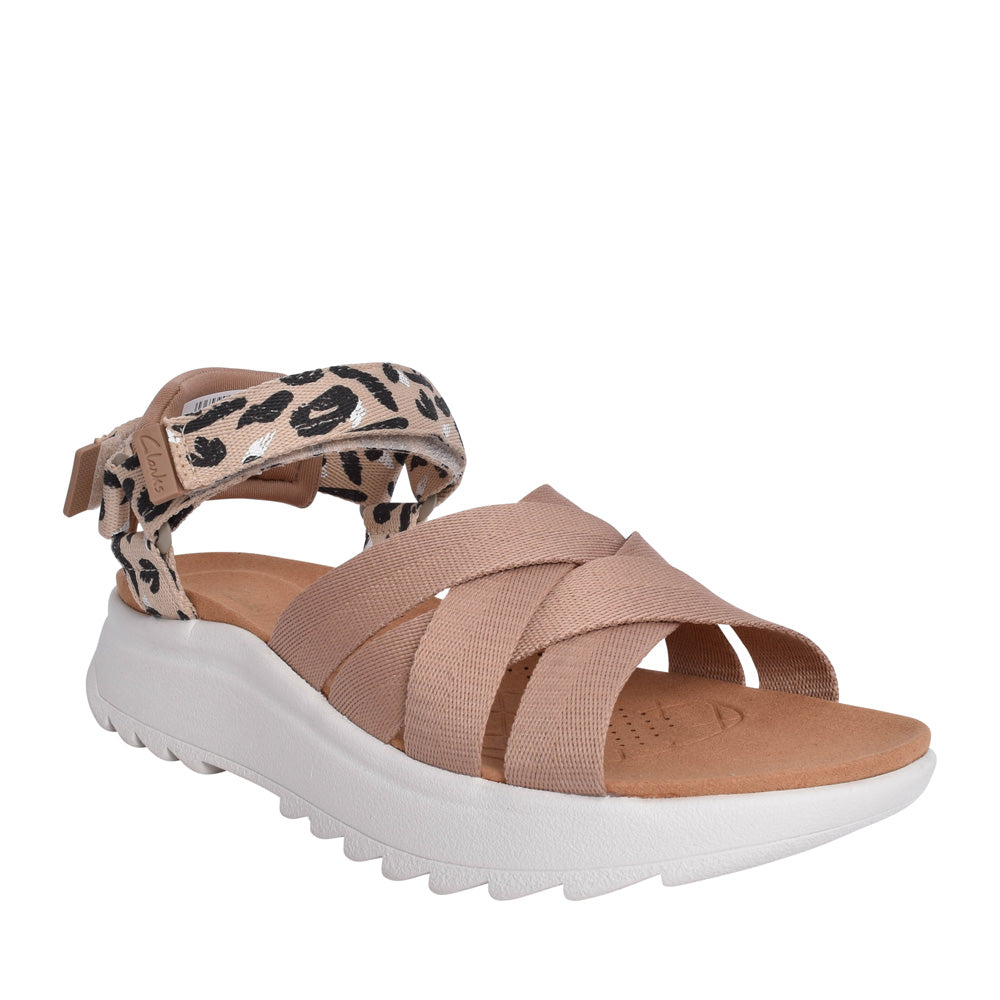 Ladies Dashlite Cros Leather D-fit Sandal In Bronze