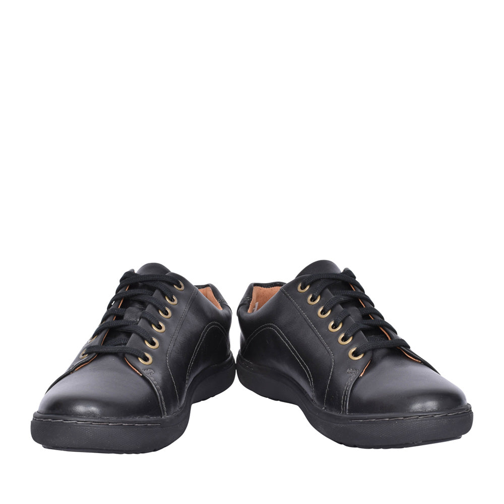 Ladies Nalle Lace Leather D-fit Laced Shoe In Black