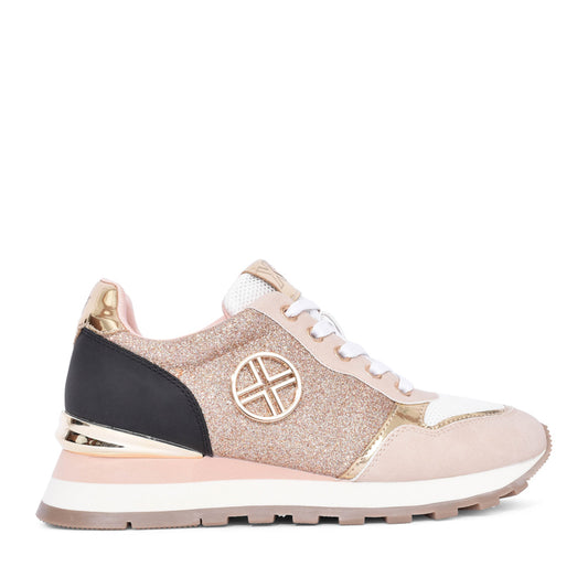 Ladies 141112 Laced Trainer In Nude
