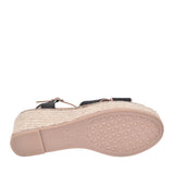 Ladies 141282 Wedge Sandal In Black