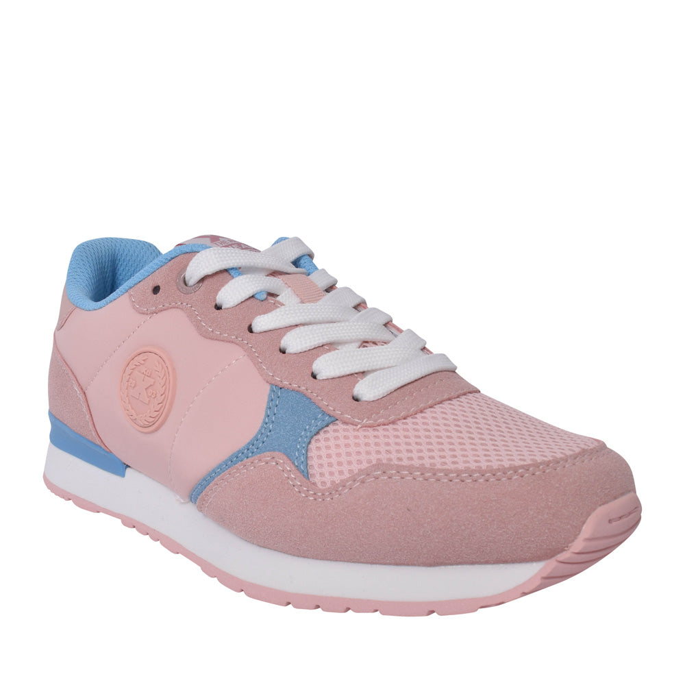 Ladies 141024 Laced Trainer In Pink