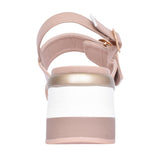 Ladies 141410 Wedged Sandal In Nude