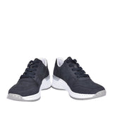 Ladies N4338 Laced Wedge Trainer In Navy