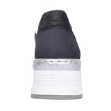 Ladies N4338 Laced Wedge Trainer In Navy