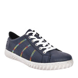 Ladies N0910 Laced Trainer In Navy
