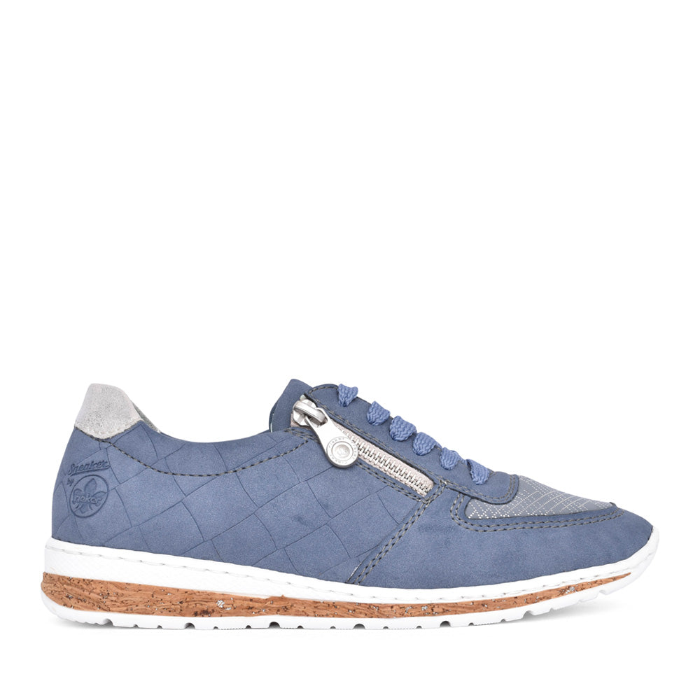 Ladies N5124 Laced Trainer In Blue
