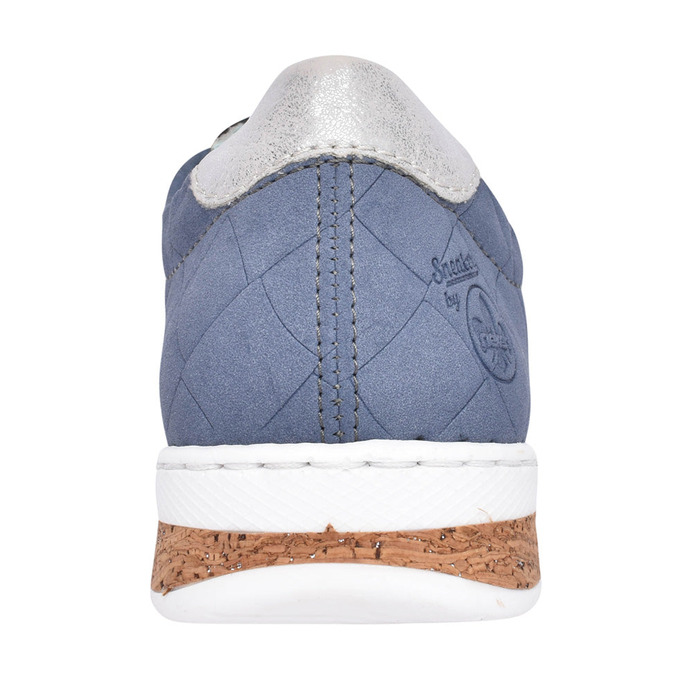 Ladies N5124 Laced Trainer In Blue