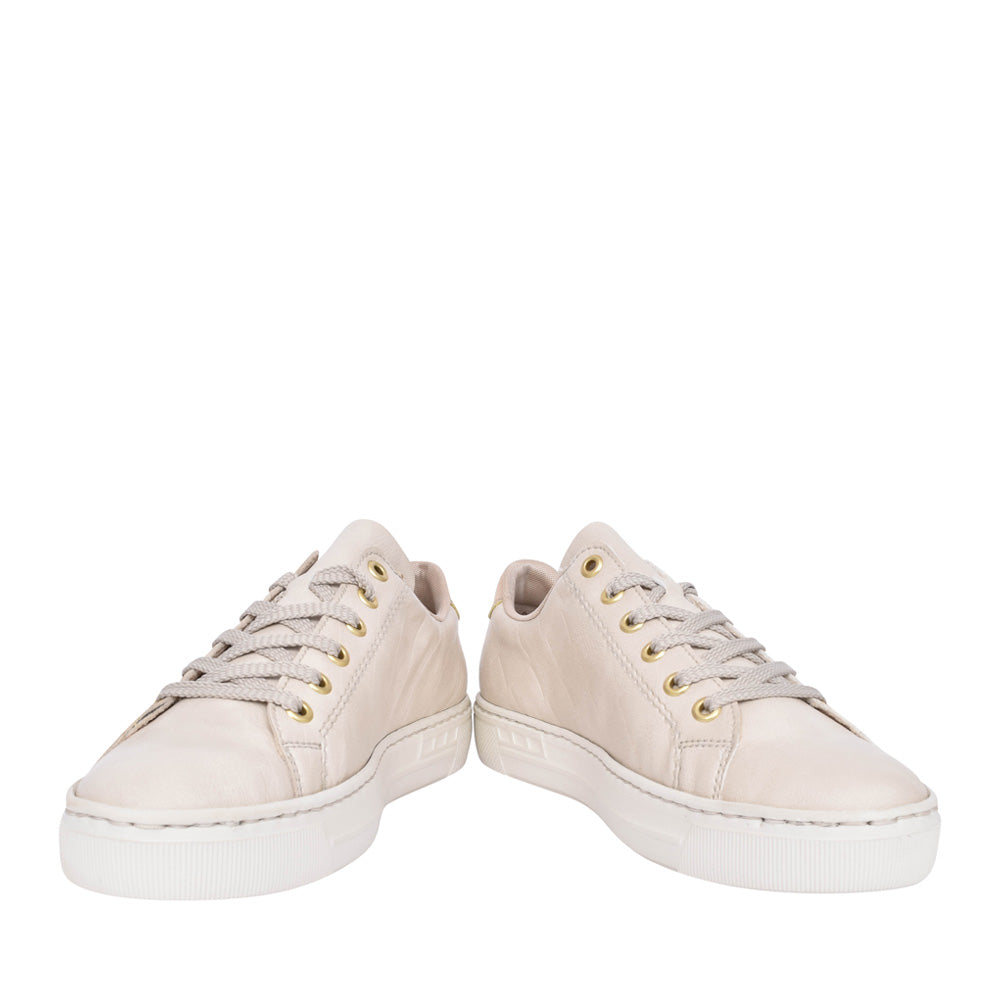 Rieker L9800 Laced Trainer In Beige
