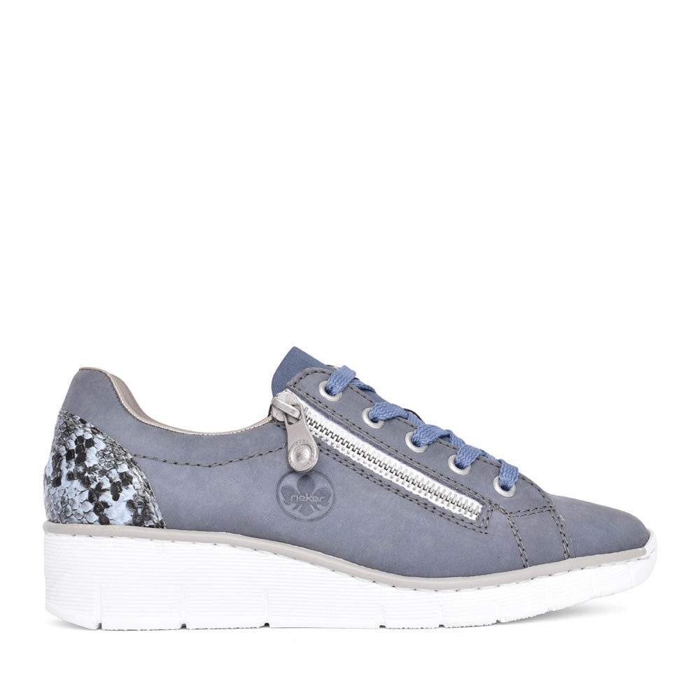Ladies 53702 Wedge Shoe In Blue