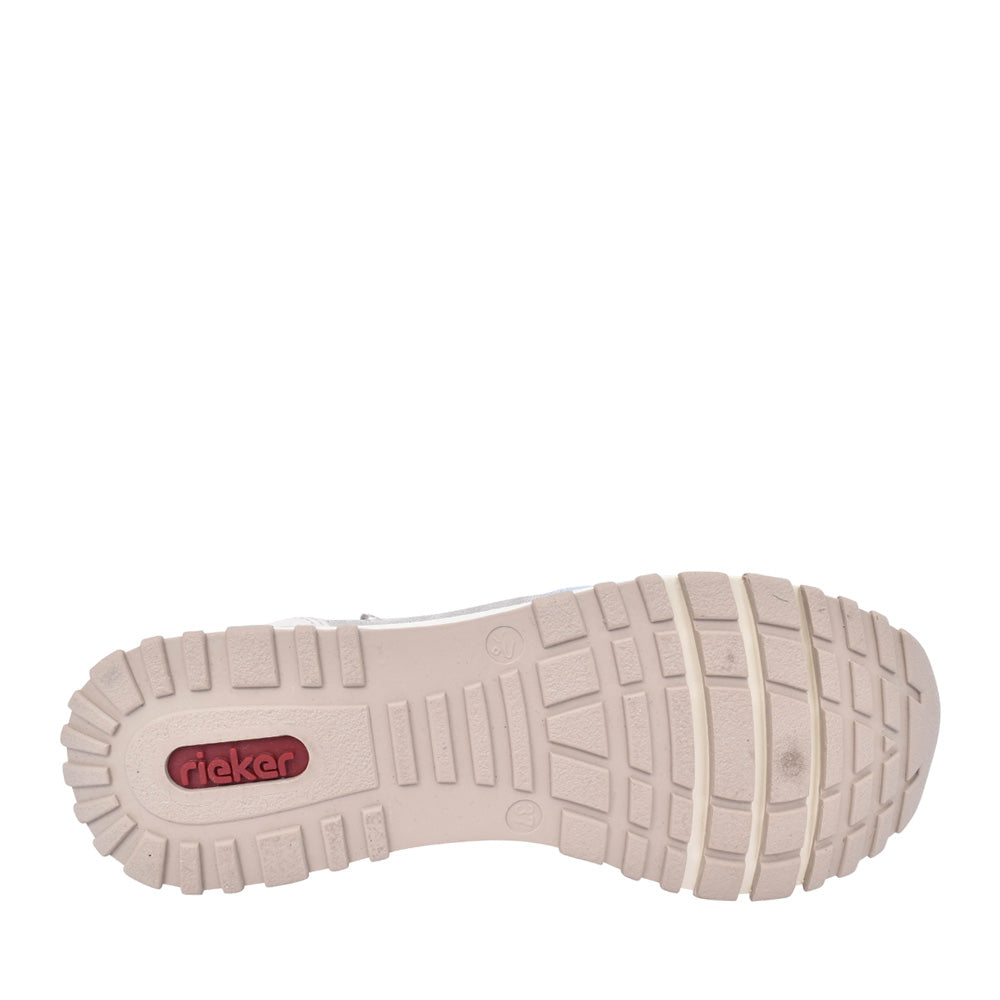 Ladies N7422 Laced Trainer In Off White