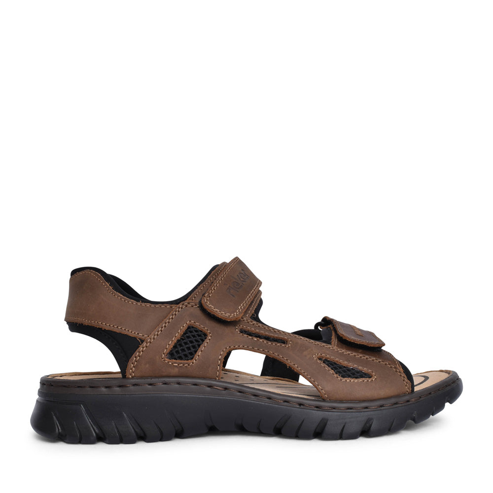 Mens 26761 Velcro Sandal In Brown