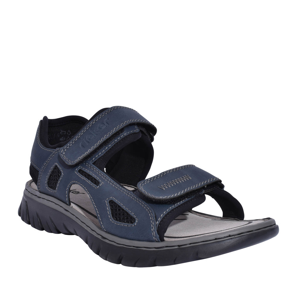 Mens 26761 Velcro Sandal In Navy