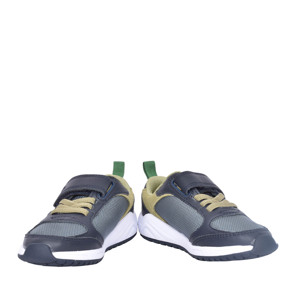 Boys Aeon Search K Kids Navy/ Green Velcro Trainer In Kids F Fit
