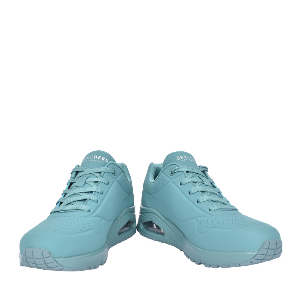 Ladies 73690 Uno Stand On Air Laced Trainer In Teal