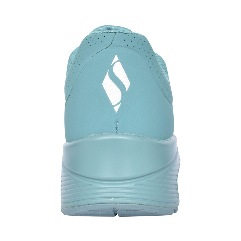 Ladies 73690 Uno Stand On Air Laced Trainer In Teal
