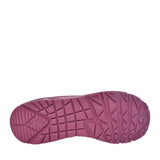 Ladies 73690 Uno Stand On Air Laced Trainer In Plum