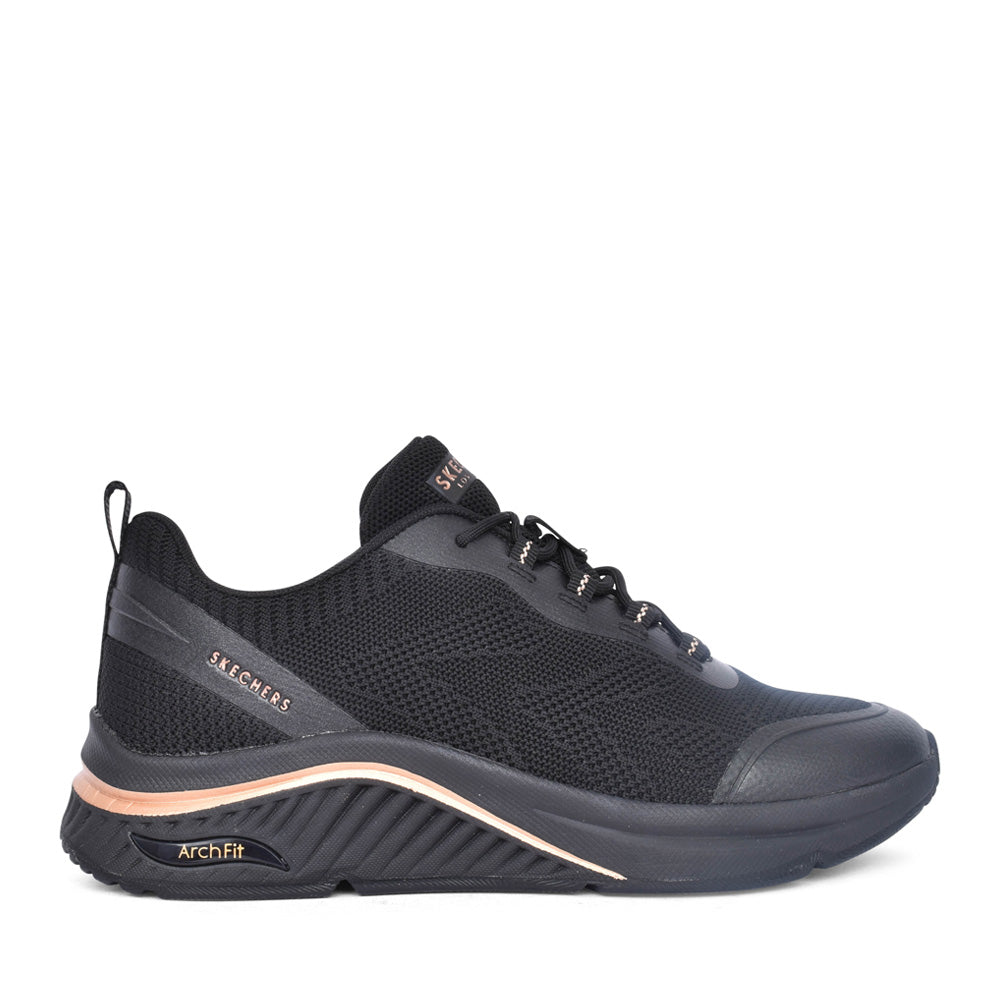 Ladies 155567 Arch Fit Miles Sonrisas Trainer In Black