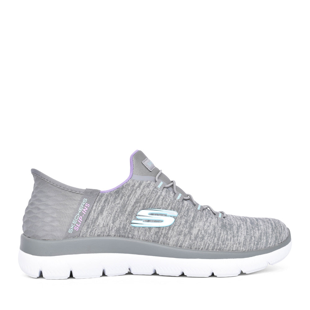 Ladies 149937 Dazzling Haze Slip-ins Trainer In Grey