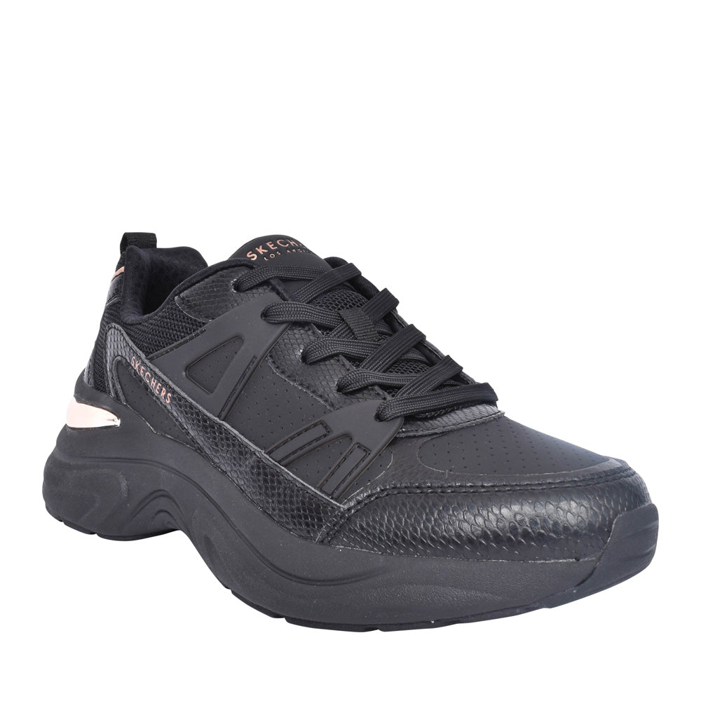 Ladies 177576 Hazel Laced Trainer In Black