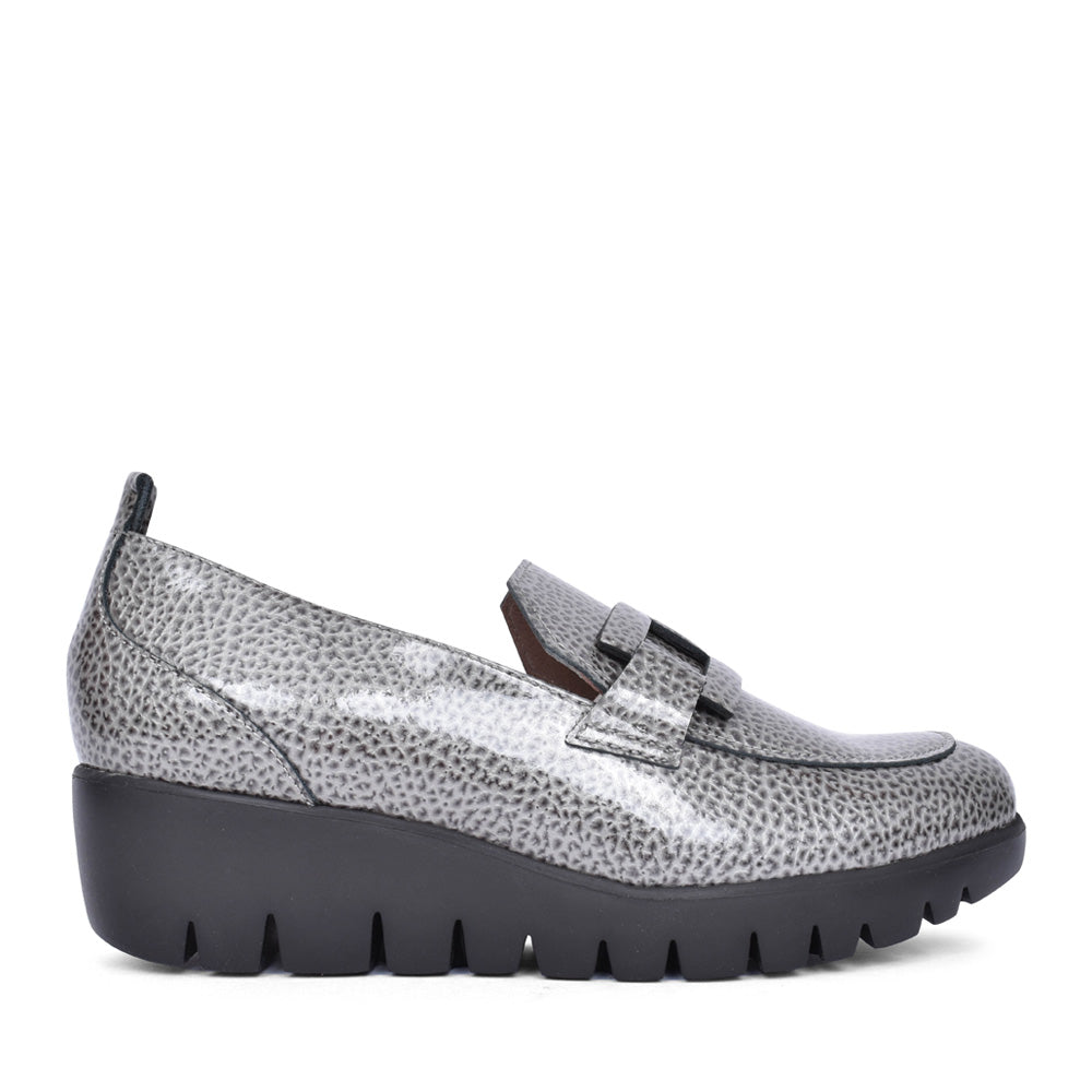 Ladies C-33303 Wedge Shoe In Grey