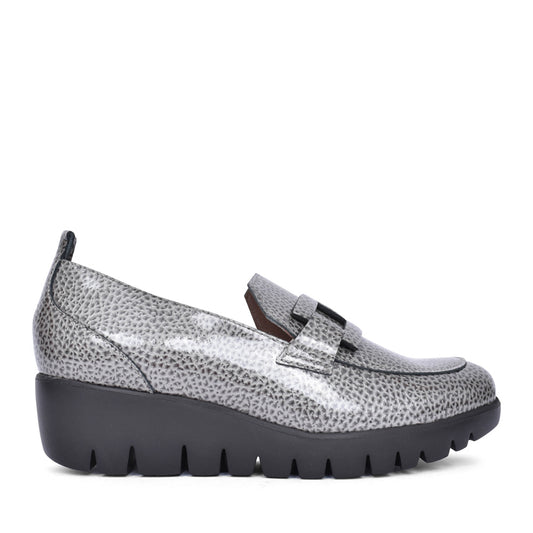 Ladies C-33303 Wedge Shoe In Grey