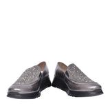 Ladies E-6733 Wedge Slip-on Shoe In Pewter
