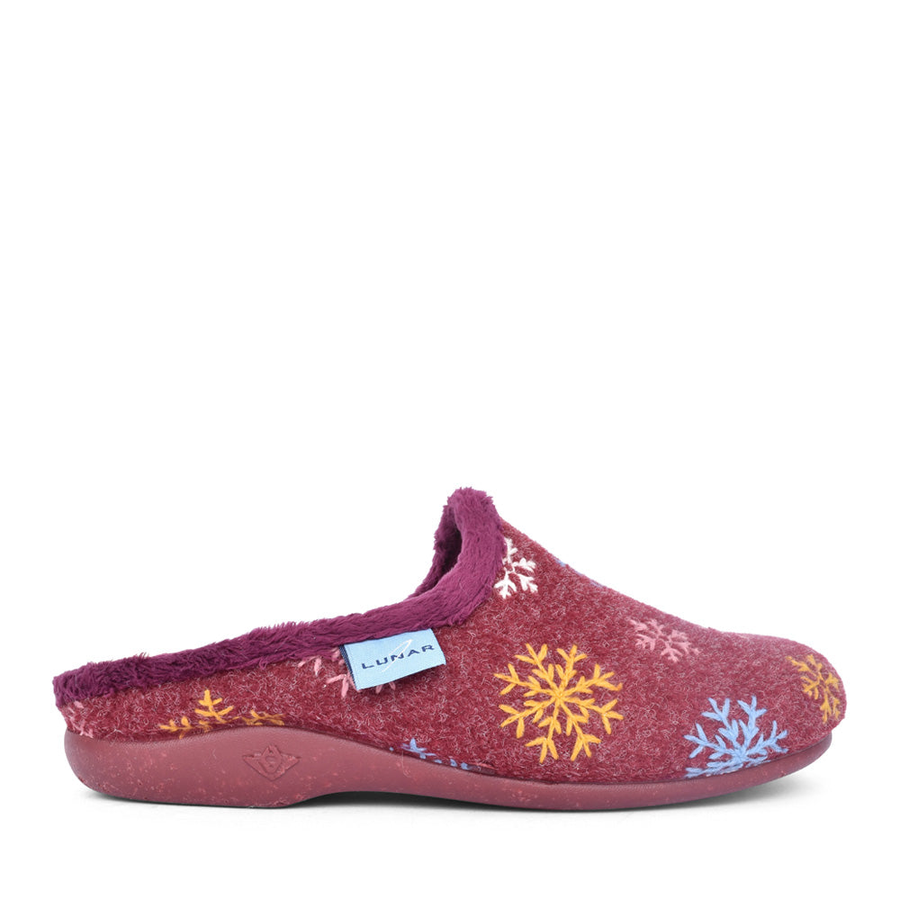 Ladies Kla200 Juniper Mule Slipper In Burgandy